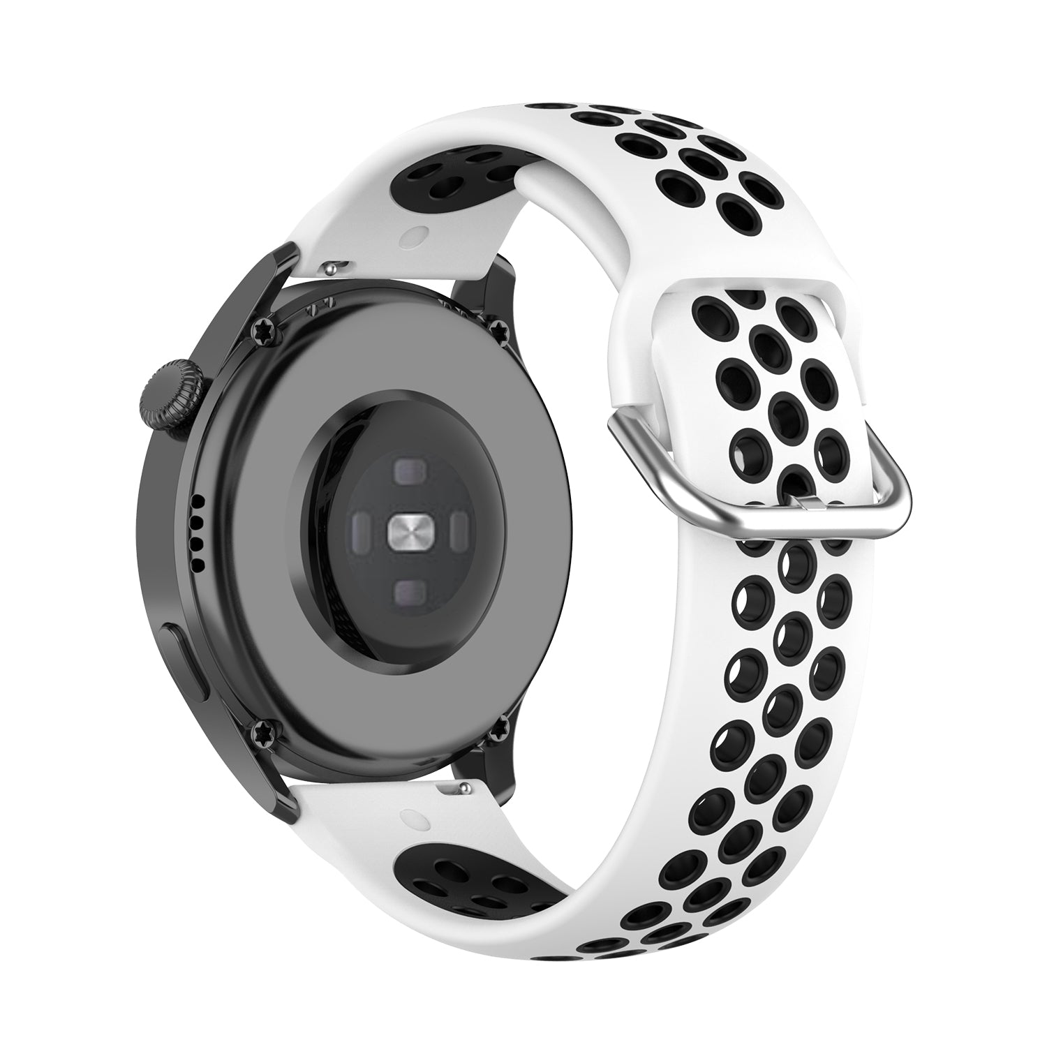 Dual Color Metal Buckle Adjustable Silicone Watch Band Strap 22mm for Huawei Watch 3 Watch 3 Pro Dual Color Metal Buckle Adjustable Silicone Watch Band Strap 22mm for Huawei Watch 3 Watch 3 Pro